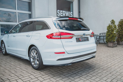 Podspoiler zadního nárazníku Ford Mondeo kombi Platinium Mk5 Facelift černý lesklý plast