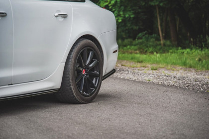 Splittery zadní boční Jaguar XJ X351 carbon look