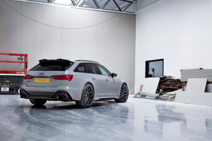 Prahové lišty V.1 Audi RS6 C8 černý lesklý plast