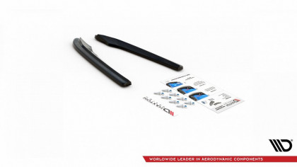 Splittery zadní boční Audi S4 / A4 S-Line B8 Sedan černý lesklý plast