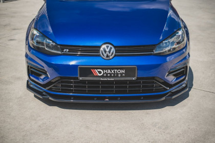 Spojler pod nárazník lipa V.9 VW Golf 7 R Facelift černý lesklý plast