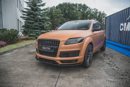 Spojler pod nárazník lipa Audi Q7 S-Line Mk.1 černý lesklý plast