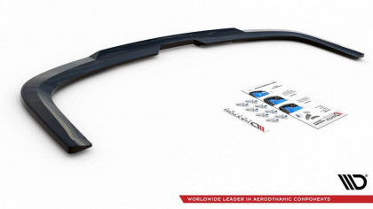 Spoiler zadního nárazníku Volkswagen Caddy Mk. 4 se žebry černý lesklý plast