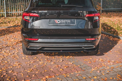 Spoiler zadního nárazníku Škoda Karoq Sportline černý lesklý plast