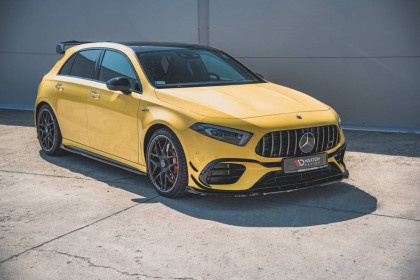Spojler pod nárazník lipa V.2 Mercedes-AMG A 45 S W177 černý lesklý plast