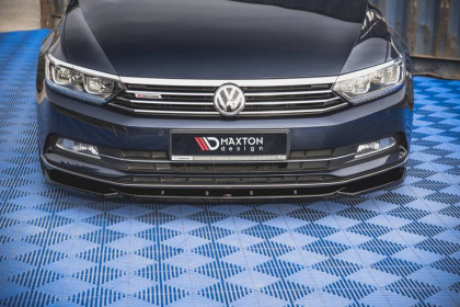 Spojler pod nárazník lipa V.1 Volkswagen Passat B8 černý lesklý plast