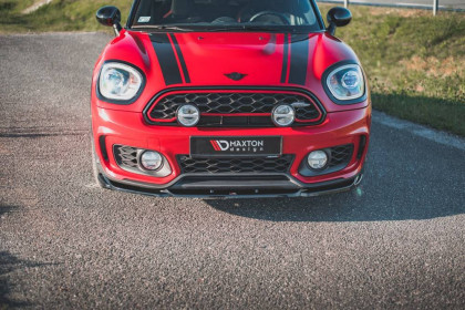 Spojler pod nárazník lipa V.2 Mini Countryman Mk2 F60 JCW černý lesklý plast