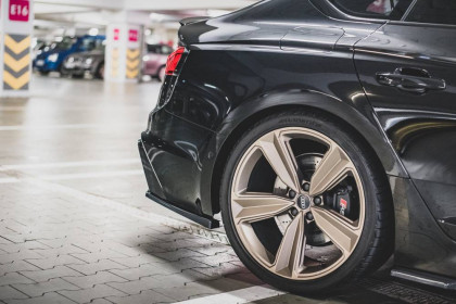 Splittery zadní boční Audi RS5 F5 Facelift černý lesklý plast