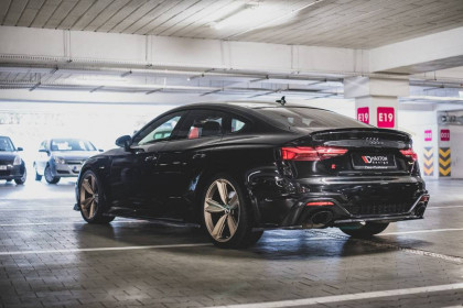 Splittery zadní boční Audi RS5 F5 Facelift černý lesklý plast
