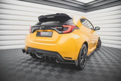 Splittery zadní boční + Flaps V.4 Toyota GR Yaris Mk4 černý lesklý plast