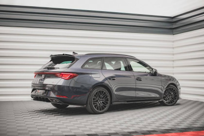 Prahové lišty V.2 Seat Leon FR Mk4 černý lesklý plast