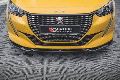 Spojler pod nárazník lipa V.2 Peugeot 208 Mk2 černý lesklý plast