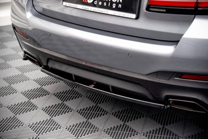 Spoiler zadního nárazníku BMW 5 G30 Facelift M-Pack černý lesklý plast