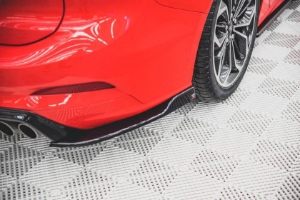 Splittery zadní boční V.4 Ford Focus ST-Line kombi Mk4 černý lesklý plast