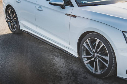 Prahové lišty Audi S5 / A5 S-Line Sportback F5 Facelift carbon look