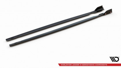 Prahové lišty + Flaps V.2 Volkswagen Golf R Mk8 carbon look
