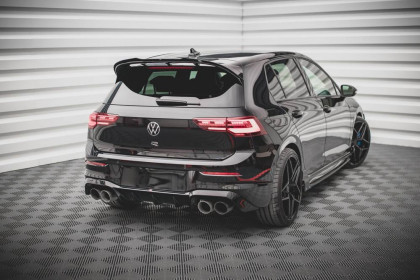 Difuzor zadního nárazníku V.1 Volkswagen Golf R Mk8 černý lesklý plast