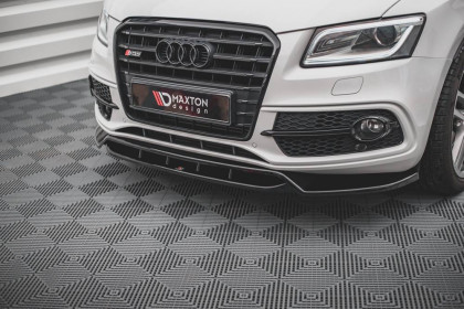 Spojler pod nárazník lipa Audi SQ5 Mk1 (8R) černý lesklý plast