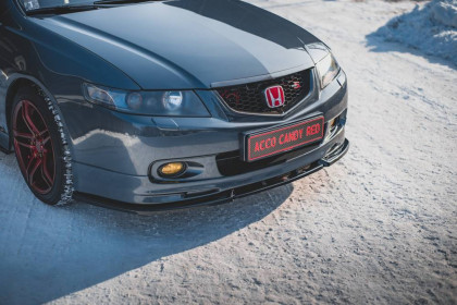Spojler pod nárazník lipa V.2 Honda Accord Mk7 Type-S černý lesklý plast