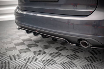 Spoiler zadního nárazníku Volvo V90 Mk2 s křídélky carbon look