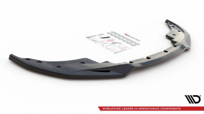 Spojler pod nárazník lipa V.3 BMW 4 M-Pack G22 černý lesklý plast