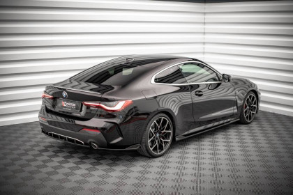 Splittery zadní boční V.2 BMW 4 M-Pack G22 carbon look