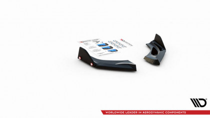 Splittery zadní boční + Flaps V.1 Hyundai I30 N Hatchback Mk3 Facelift černý lesklý plast