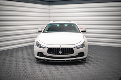 Spojler pod nárazník lipa V.1 Maserati Ghibli Mk3 černý lesklý plast