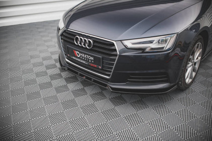 Spojler pod nárazník lipa V.2 Audi A4 B9 černý lesklý plast
