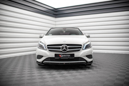 Spojler pod nárazník lipa V.2 Mercedes-Benz A W176 černý lesklý plast
