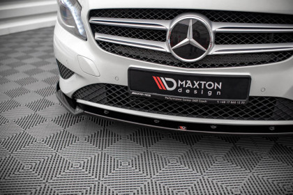 Spojler pod nárazník lipa V.2 Mercedes-Benz A W176 černý lesklý plast