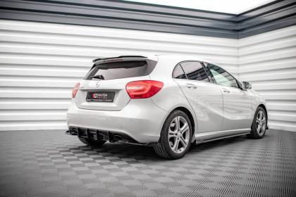 Prodloužení střešního spoileru Mercedes-Benz A W176 černý lesklý plast
