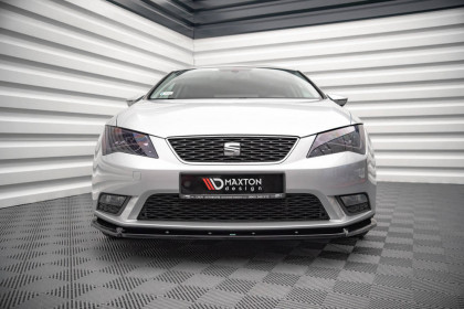 Spojler pod nárazník lipa V.1 Seat Leon Mk3 černý lesklý plast