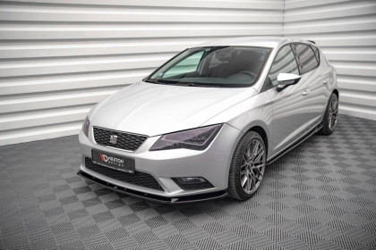 Spojler pod nárazník lipa V.1 Seat Leon Mk3 černý lesklý plast