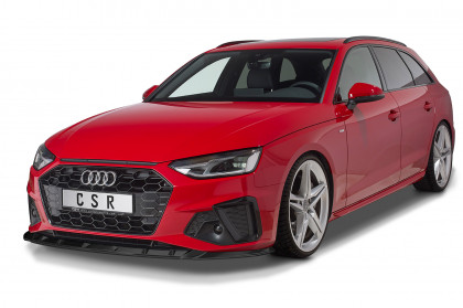 Spoiler pod přední nárazník CSR CUP - Audi A4 / S4 B9 (8W) černý lesklý