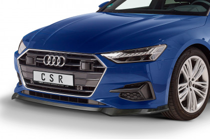 Spoiler pod přední nárazník CSR CUP - Audi Audi A7 C8 18- černý lesklý