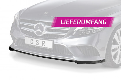 Spoiler pod přední nárazník CSR CUP - Mercedes Benz C W205 18-21 carbon look matný 