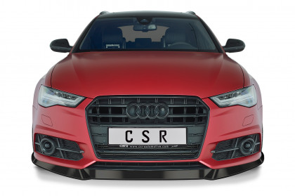 Spoiler pod přední nárazník CSR CUP - Audi A6 C7 4G S-Line/ S6 C7 4G carbon look lesklý