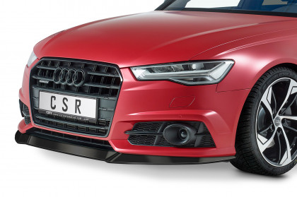 Spoiler pod přední nárazník CSR CUP - Audi A6 C7 4G S-Line/ S6 C7 4G černý matný
