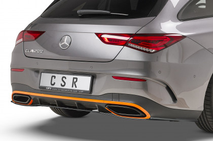 Spoilery zadní boční pod zadní nárazník CSR - Mercedes Benz CLA X118 AMG-Line carbon look matný 