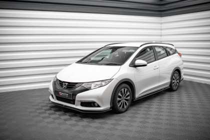 Prahové lišty Honda Civic Mk9 černý lesklý plast