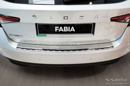 Nerezová ochranná lišta zadního nárazníku Škoda Fabia IV 21-