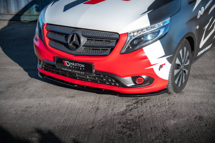 Spojler pod nárazník lipa V.2 Mercedes-Benz Vito W447 Facelift černý lesklý plast