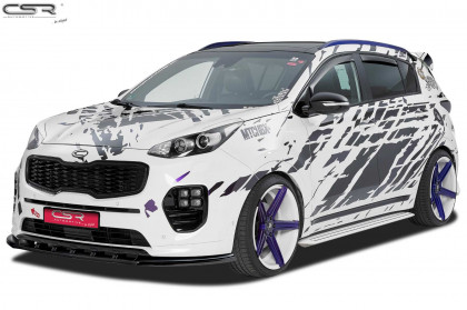Spoiler pod přední nárazník CSR CUP -Kia Sportage QL černý lesklý