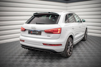 Prodloužení spoileru Audi Q3 S-Line 8U Facelift černý lesklý plast
