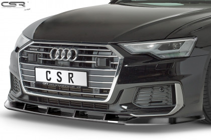 Spoiler pod přední nárazník CSR CUP - Audi A6 C8 4K S-Line / S6 C8 4K černý lesklý