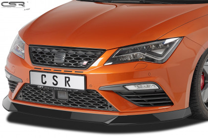 Spoiler pod přední nárazník CSR CUP - Seat Leon III (Typ 5F) Cupra/FR carbon look lesklý