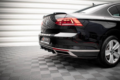 Spoiler zadního nárazníku Volkswagen Passat B8 Facelift černý lesklý plast