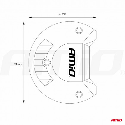 LED pracovní světlo 40LED FLAT- AWL19