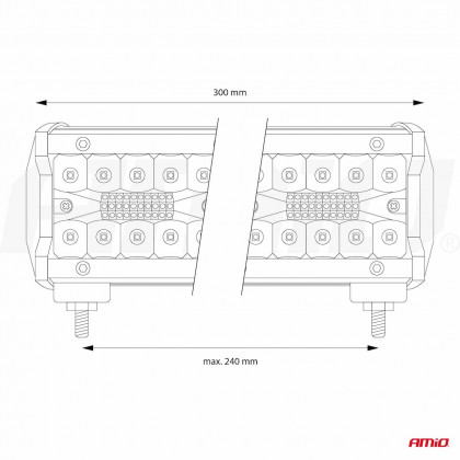 LED pracovní světlo 80LED FLAT- AWL21